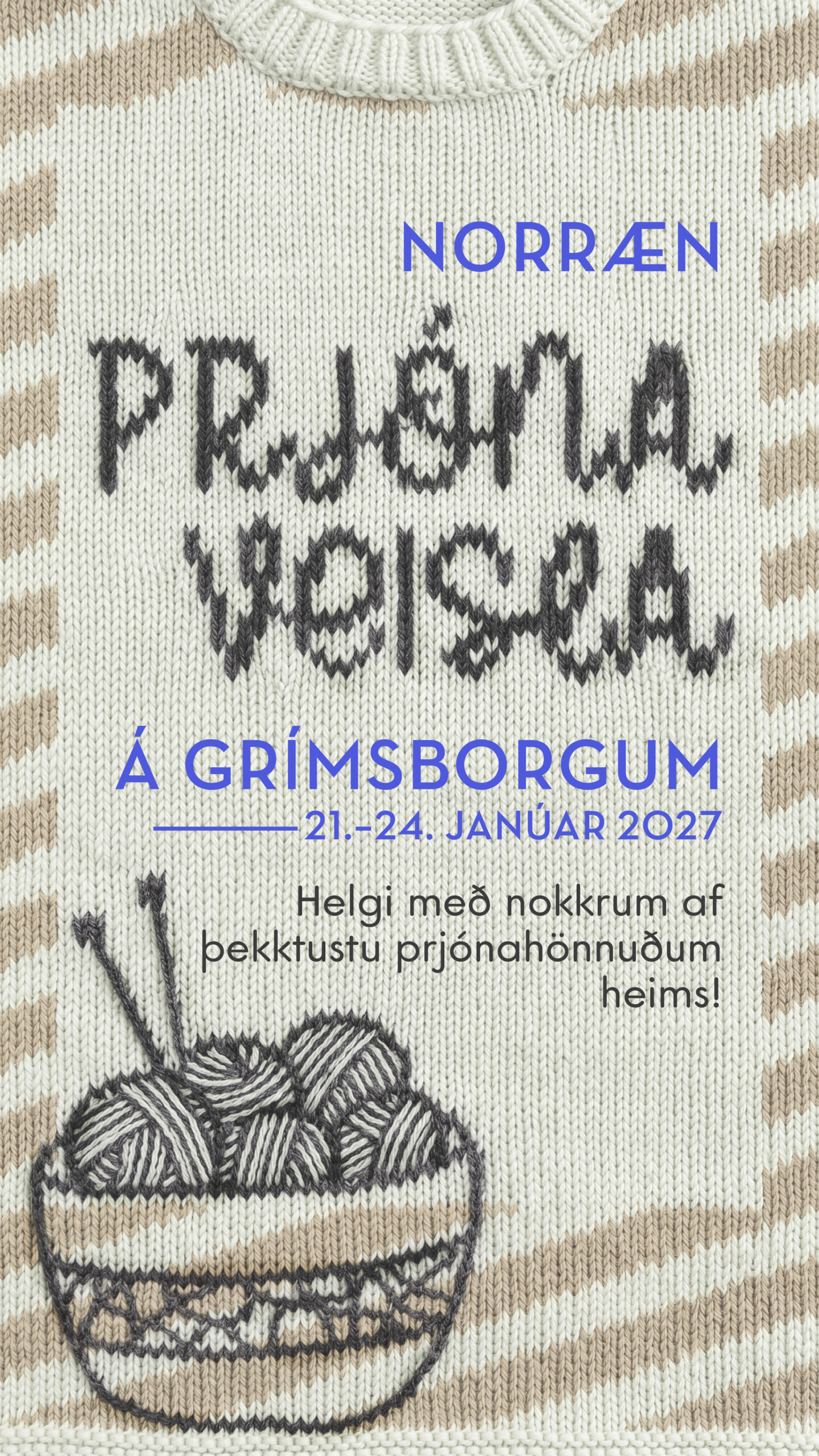 Norræn prjónaveisla á Grímsborgum - UPPSELT